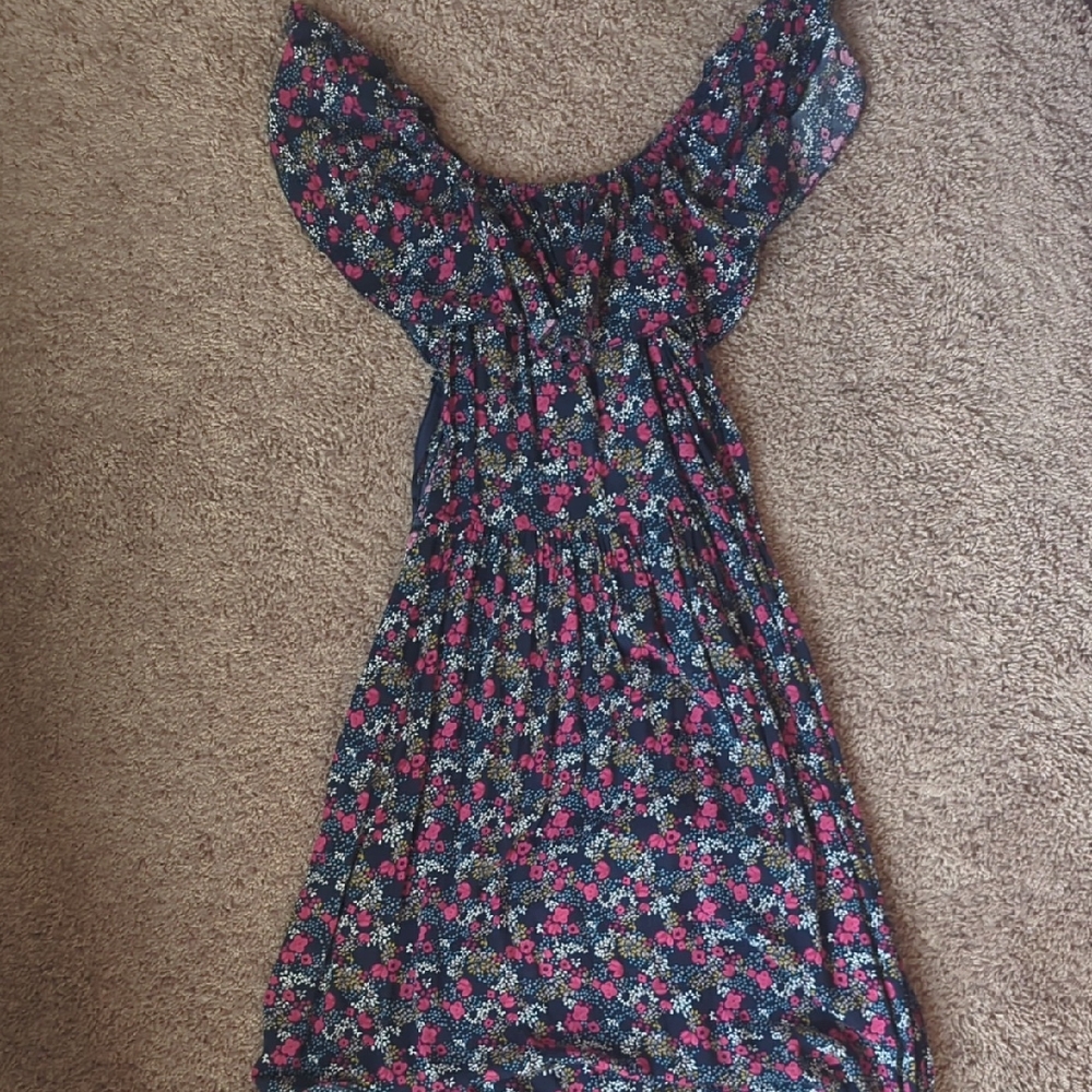 Floral Off-Shoulder Midi Dress